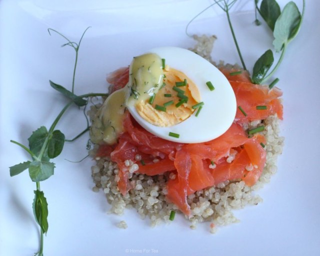 Smoked Salmon & Egg Photo bw